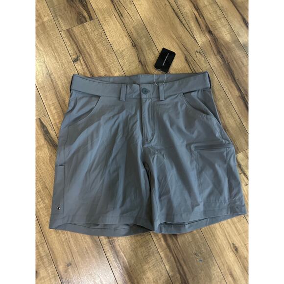 NWT FitsT4 size large mens gray cargo hiking shorts - Picture 1 of 3